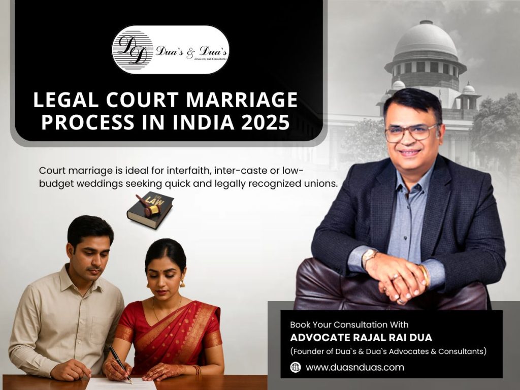 Legal court marriage process in India 2025